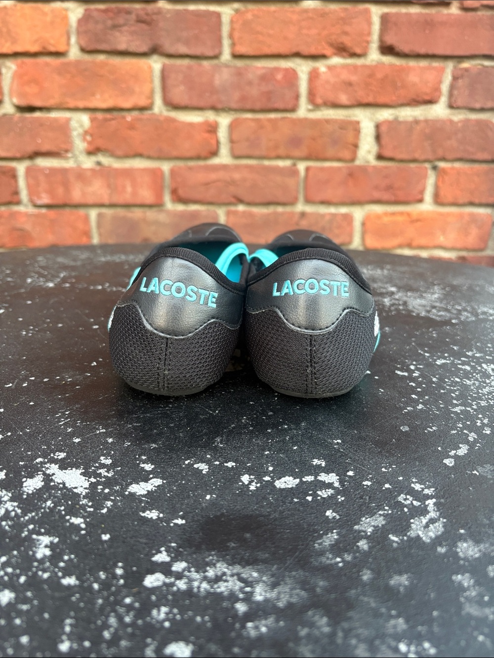 Women’s Lacoste Sport Black and Teal Sport Flats. Size 8 - Picture 4 of 7
